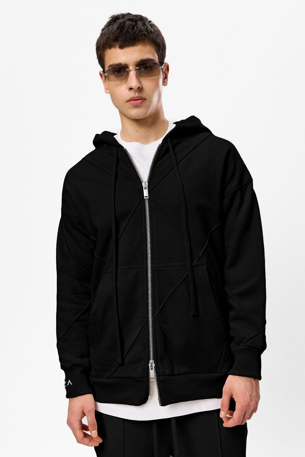 Crudo V2 Black Cotton Tracksuit