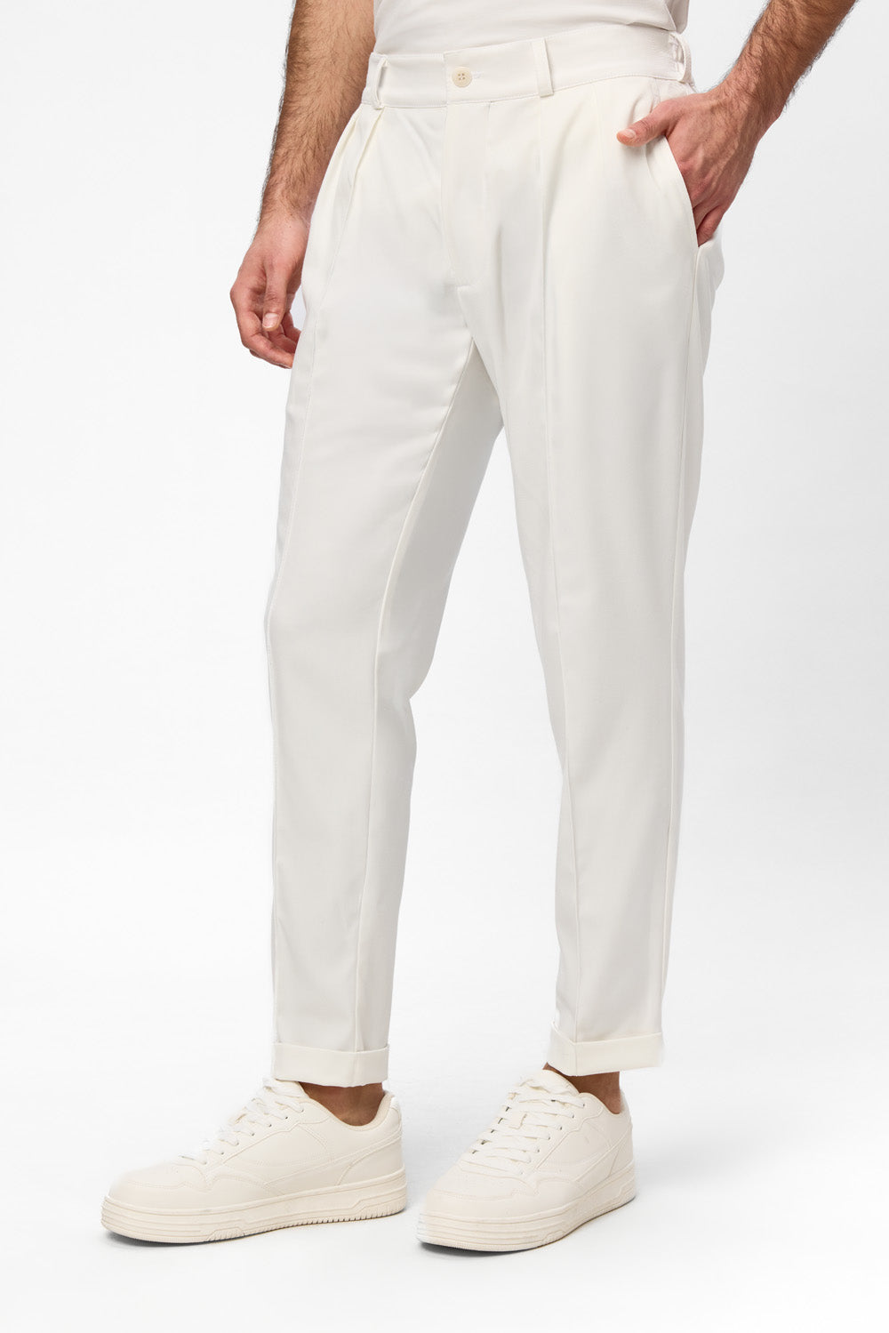 Thom A1 Off-White Cloth Pants