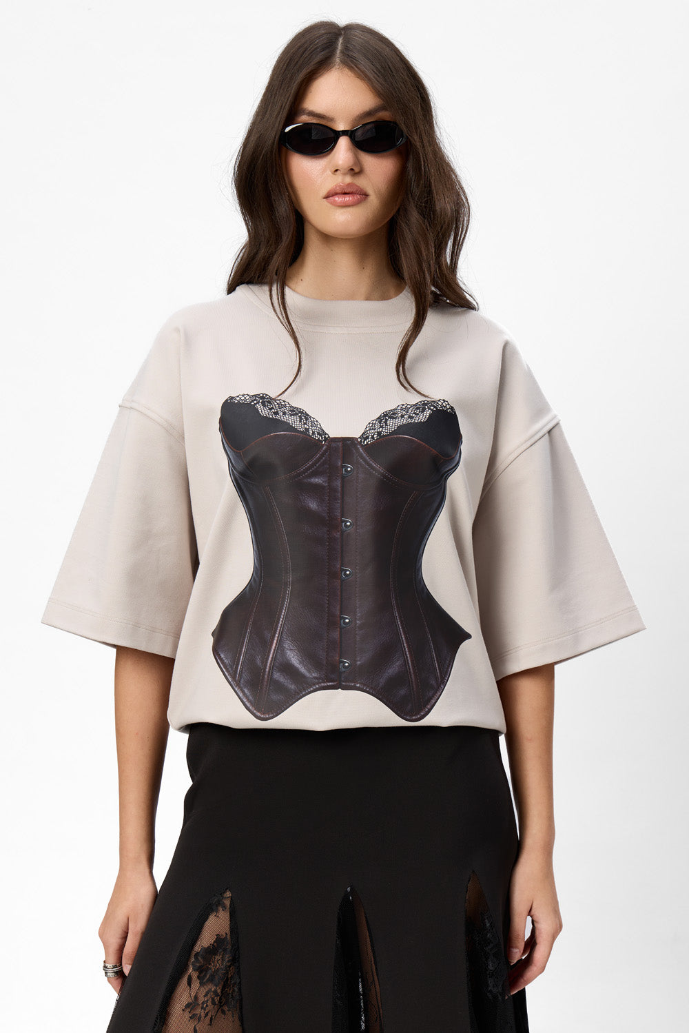 Charmante drukowana koszulka w kolorze Off-White W