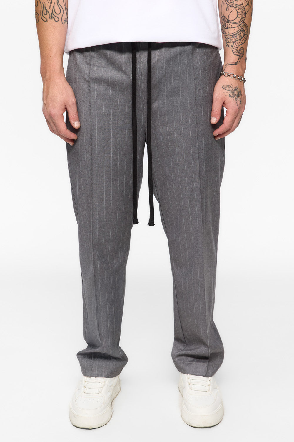 247 grey with stripes cloth pants