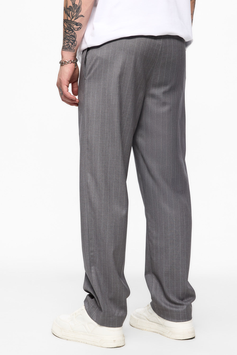 247 grey with stripes cloth pants