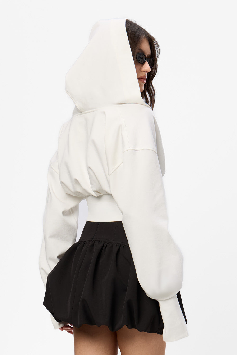 Karol v2 lace Off-White Hoodie with corset
