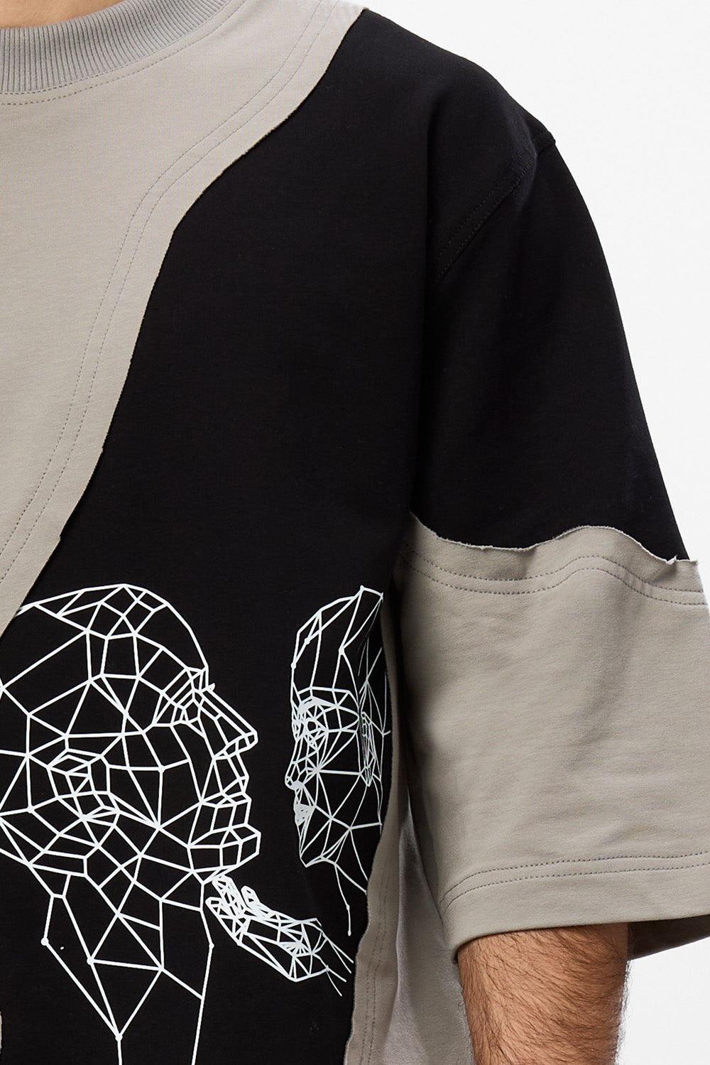 Tricou gri din bumbac cu imprimeu Zenith