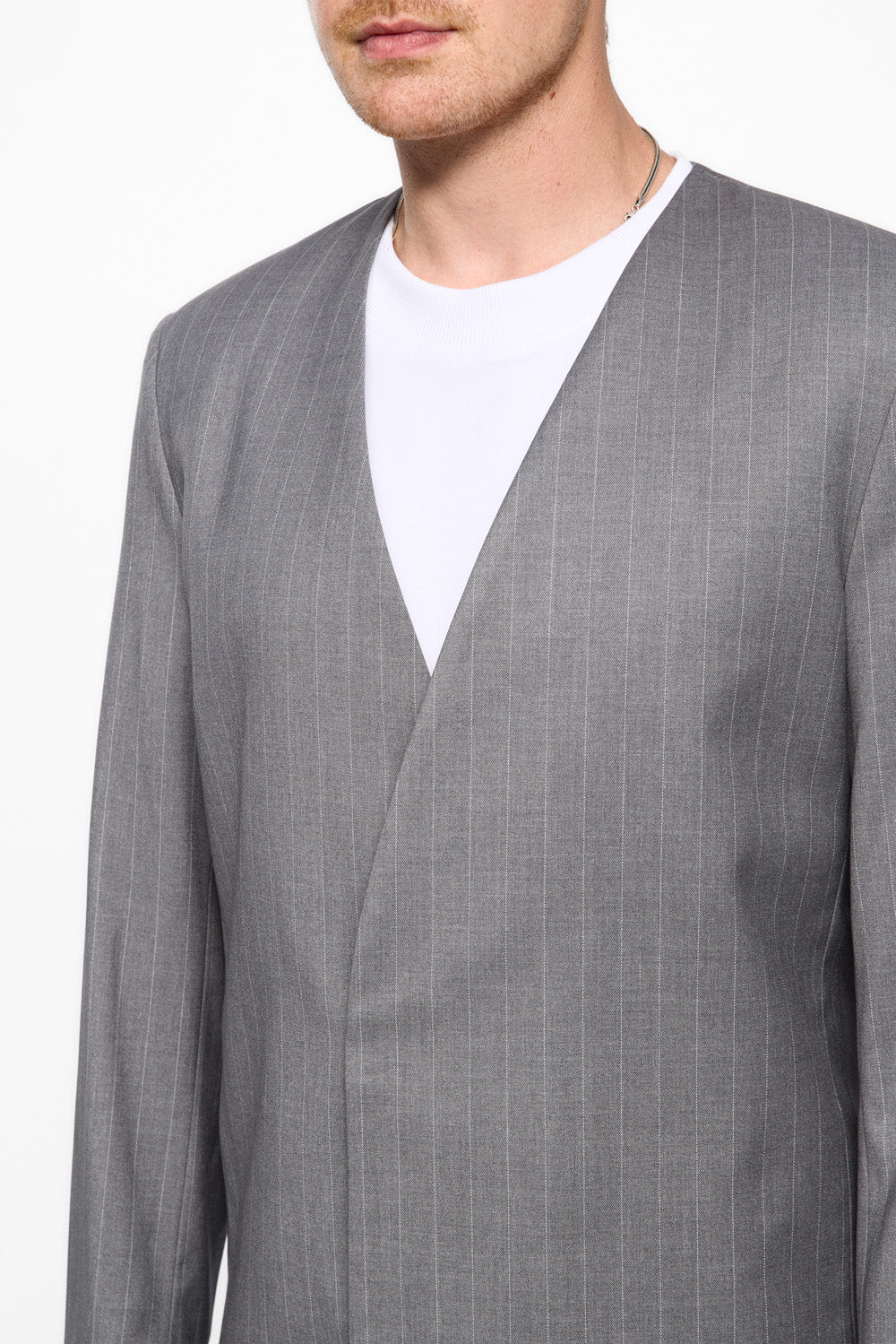 247 Grey with stripes Cardigan