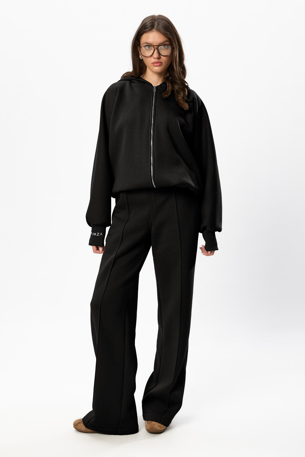 Hardy V2 Black Fleece Zip Hoodie