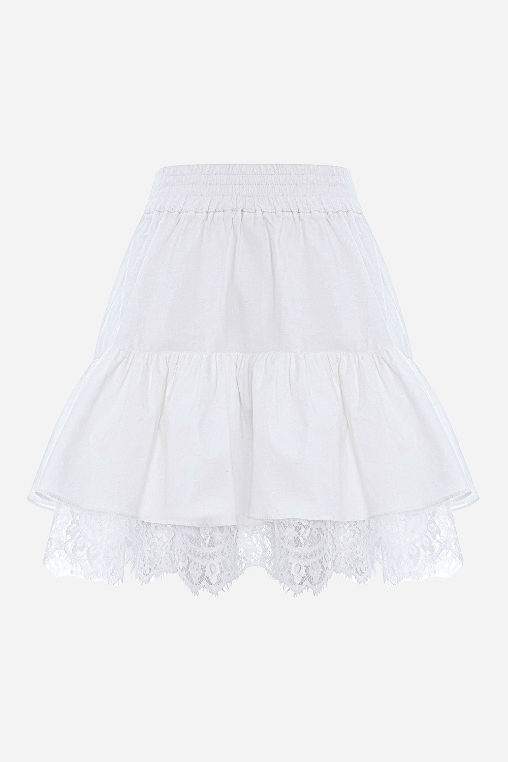 Fustă Swan cu șireturi| Femei | Alb | Stil Modern & Elegant | Confort & Funcționalitate | Atelier Hamza