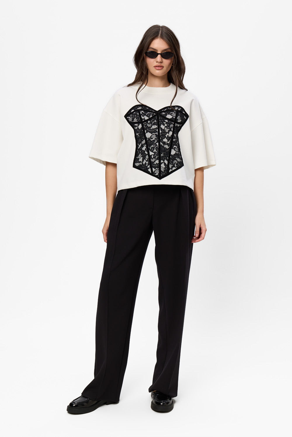 Charmante drukowana koszulka w kolorze Off-White W