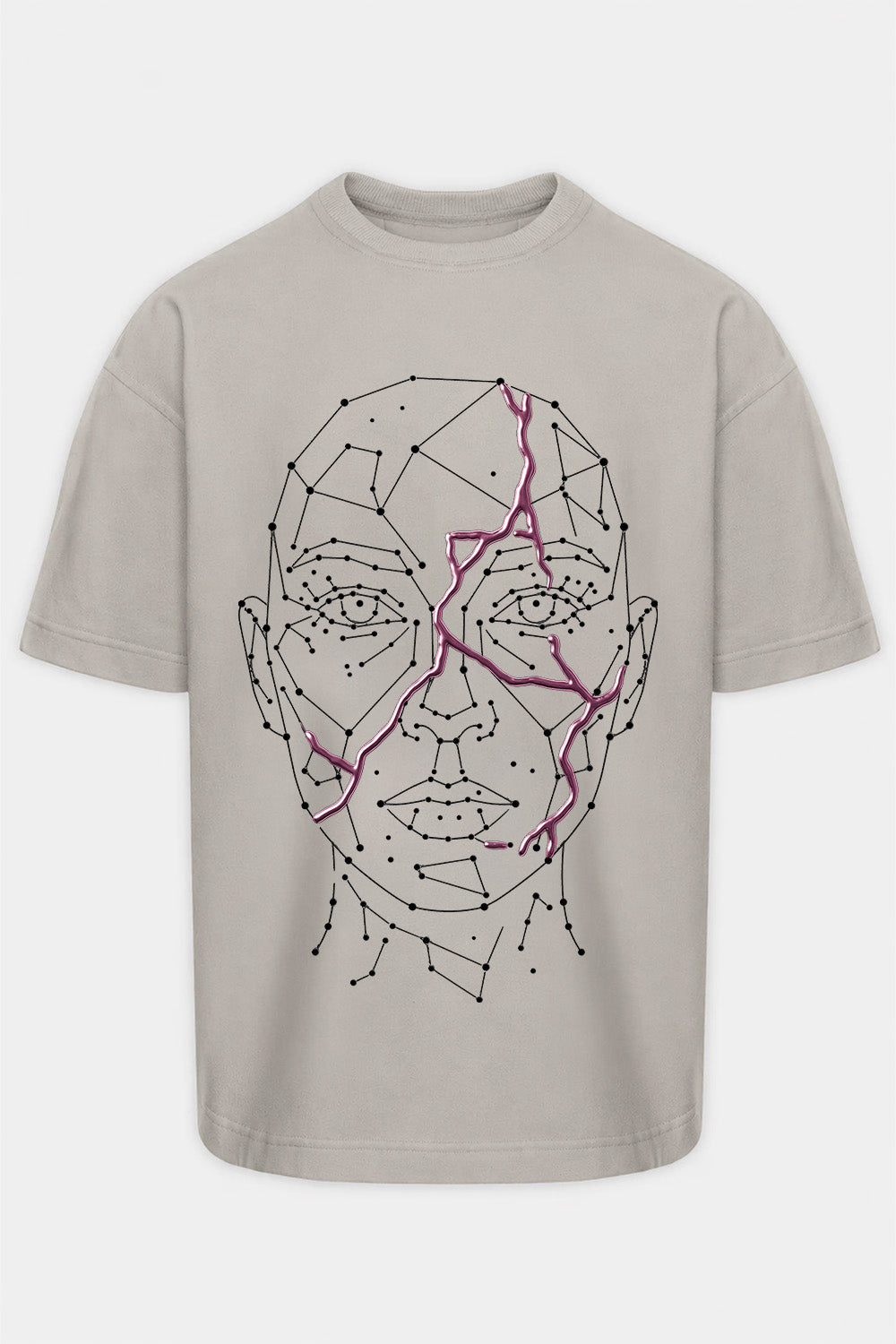 Tricou alb cu imprimeu Riyad