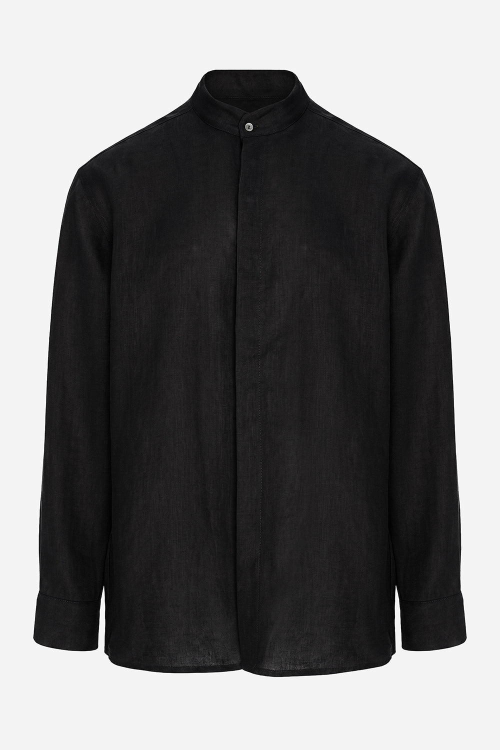 Thom black linen Shirt