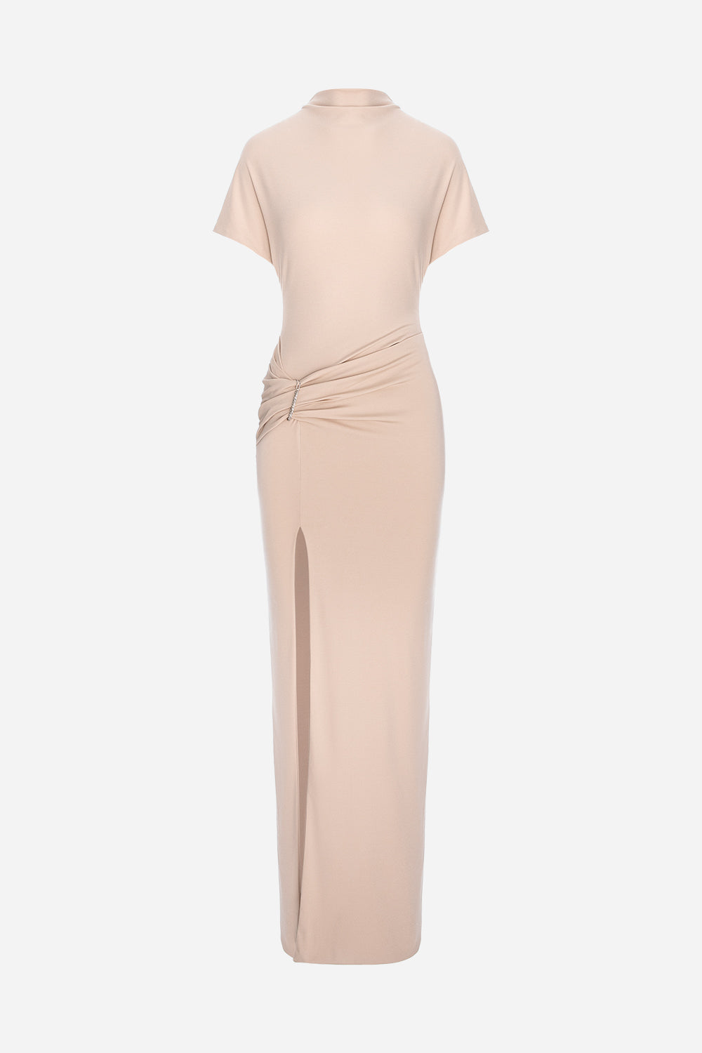 Rochie fluidă damă Vanilla cu spatele decupat, din lycra, manechin invizibil, vedere din față