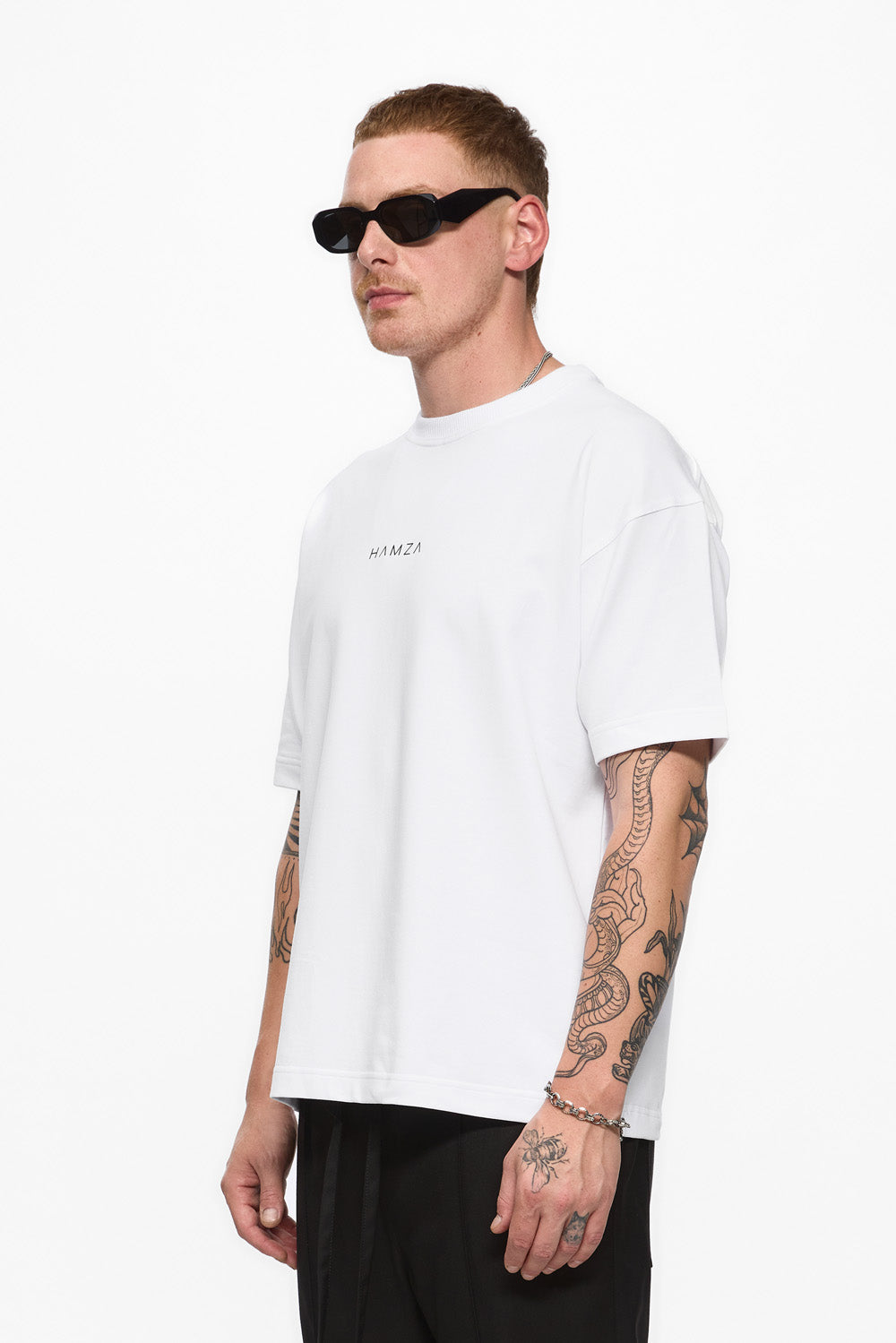 Tricou alb cu imprimeu Riyad