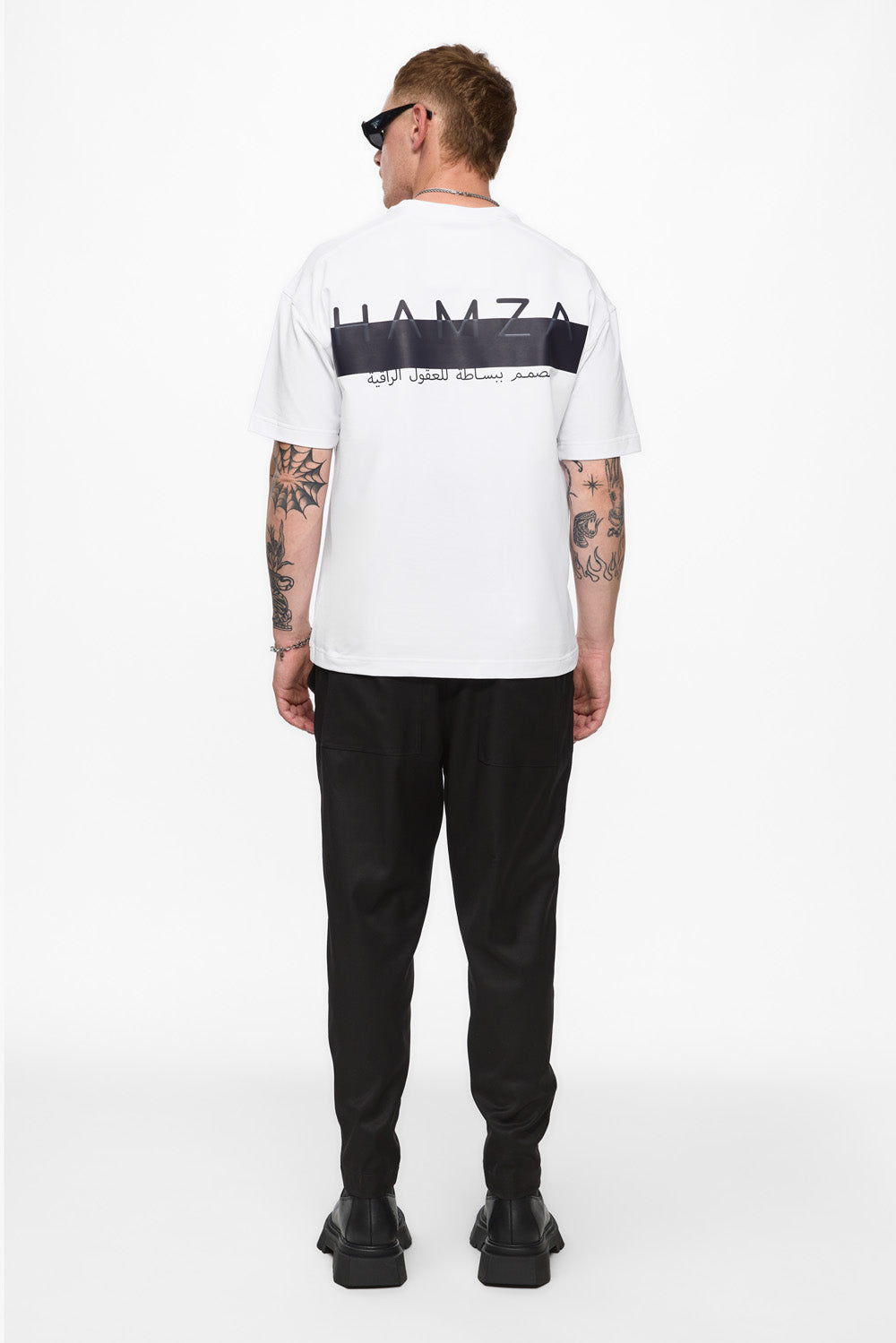 Tricou alb cu imprimeu Riyad