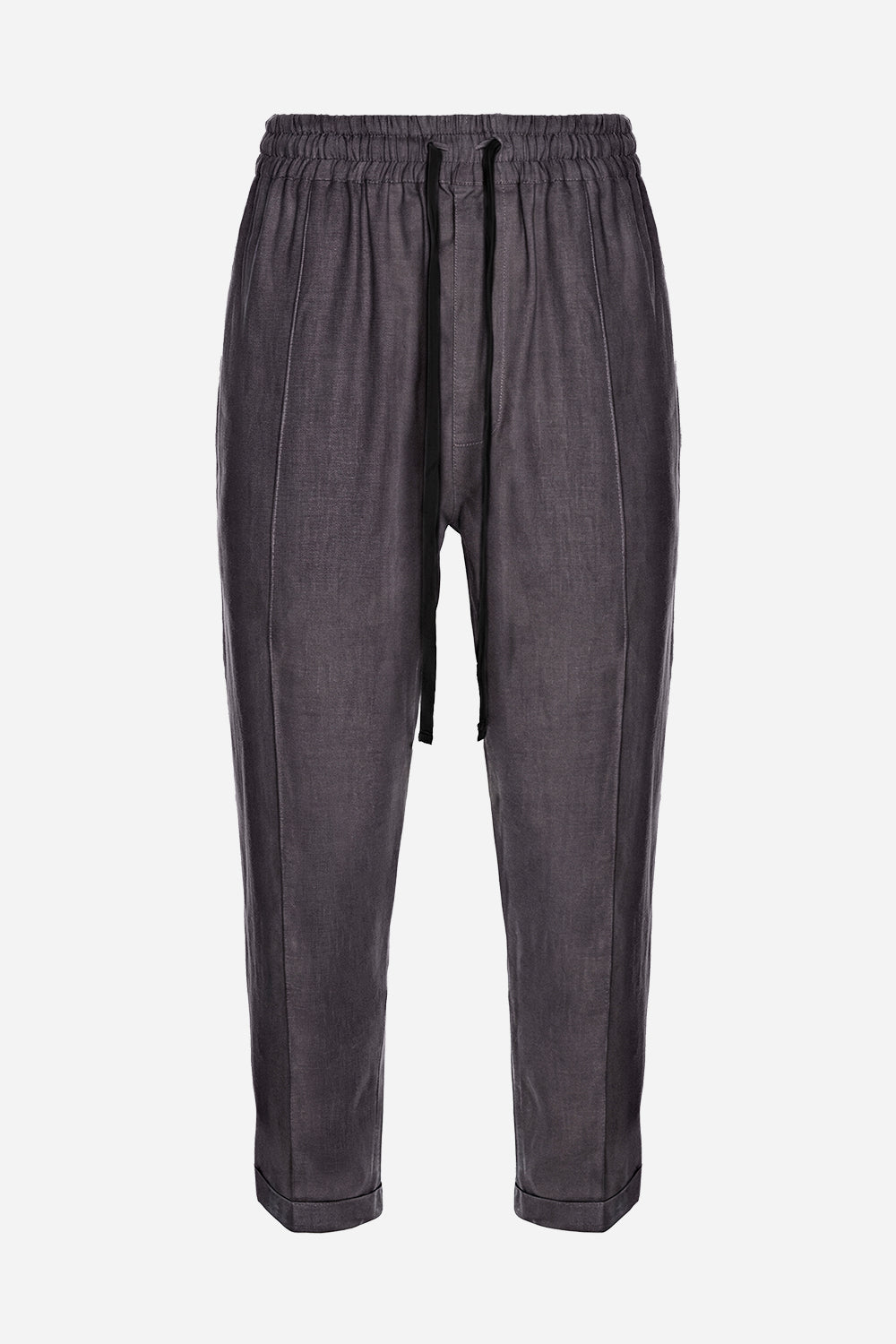 Thom Black Linen Pants