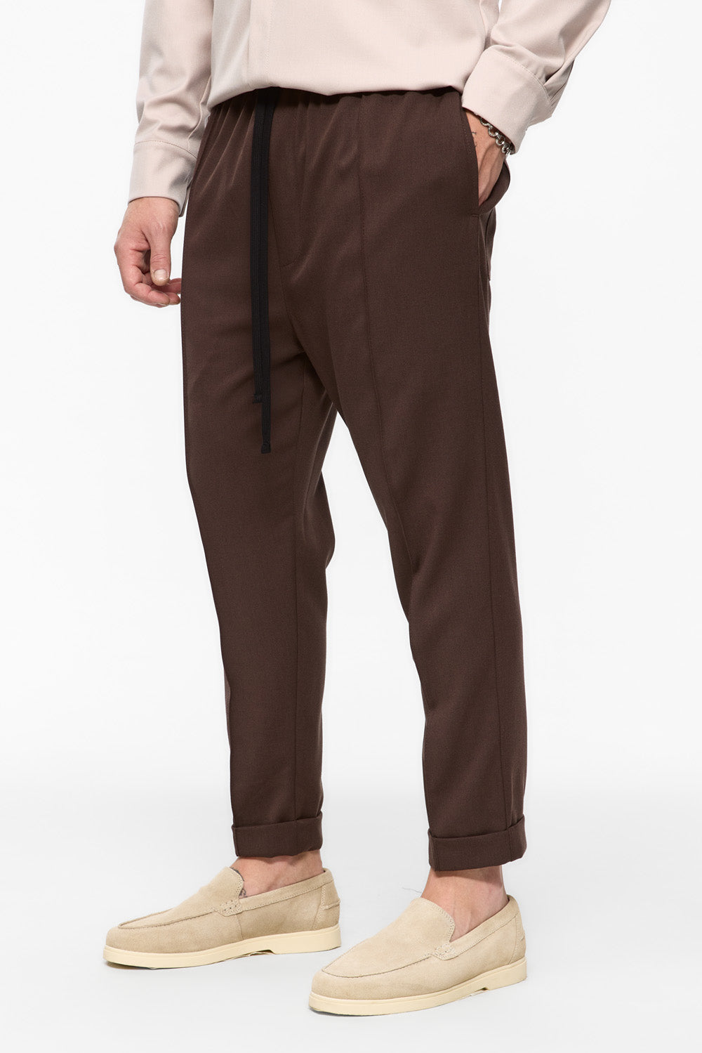 Beżowe spodnie Thom