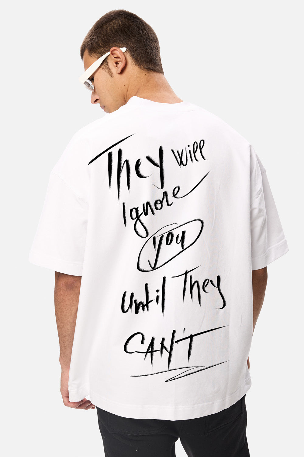 Tricou cu imprimeu Alpha 2.0 | Bărbați | Alb | Stil Modern & Elegant | Confort & Funcționalitate | Atelier Hamza
