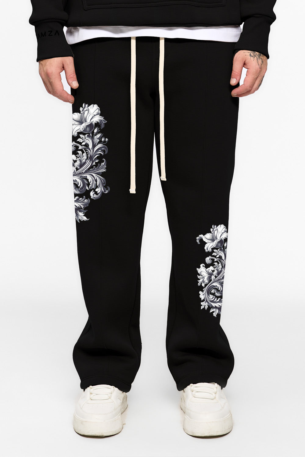 Baroque black fleece Pants