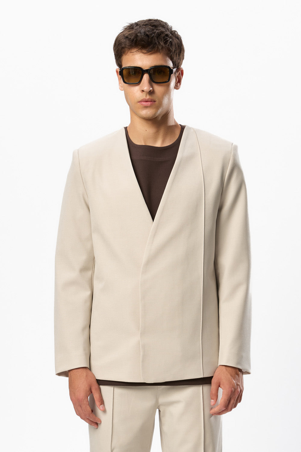247 Vanilla Wool Blend Blazer