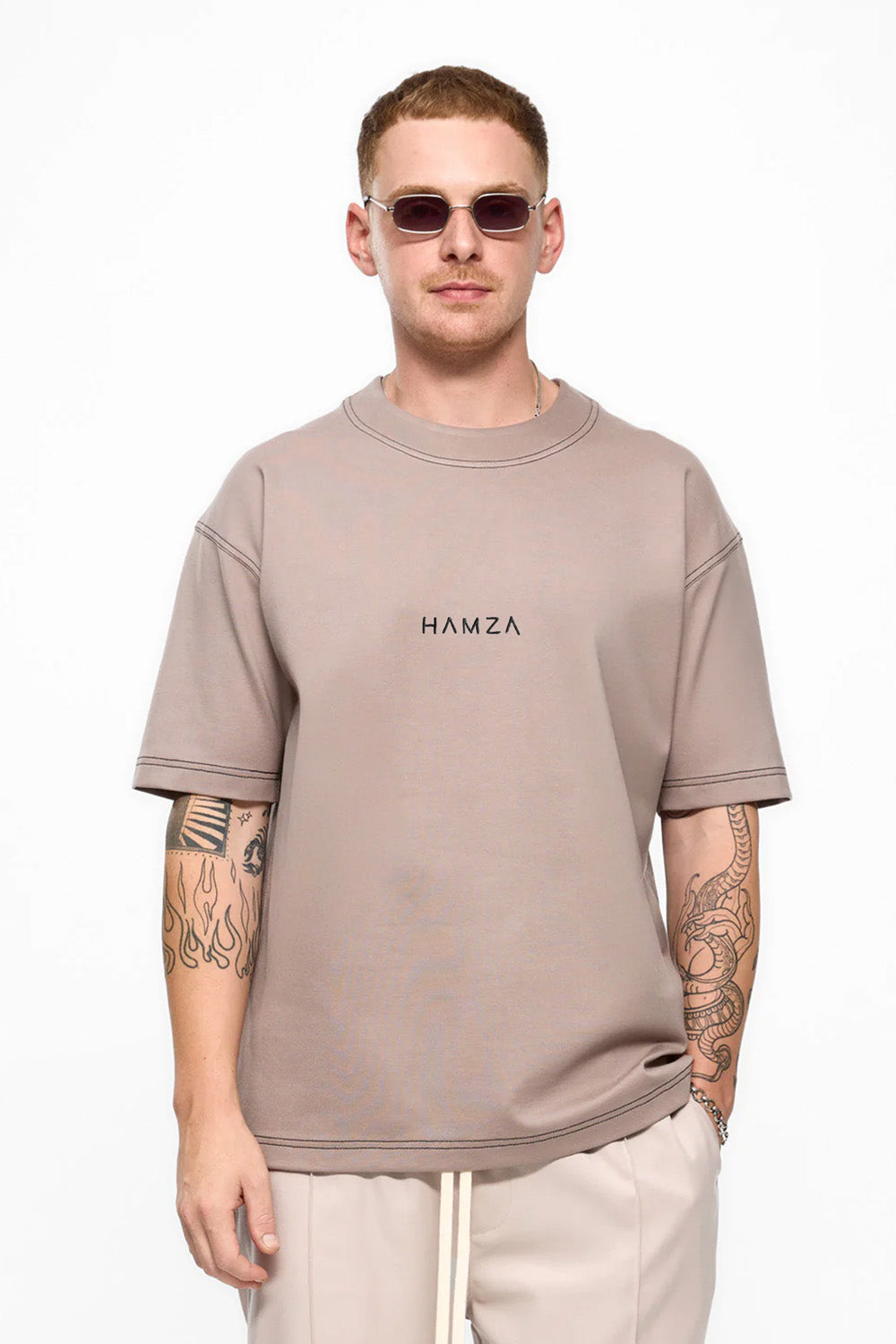 Kira embroidered Beige T-shirt