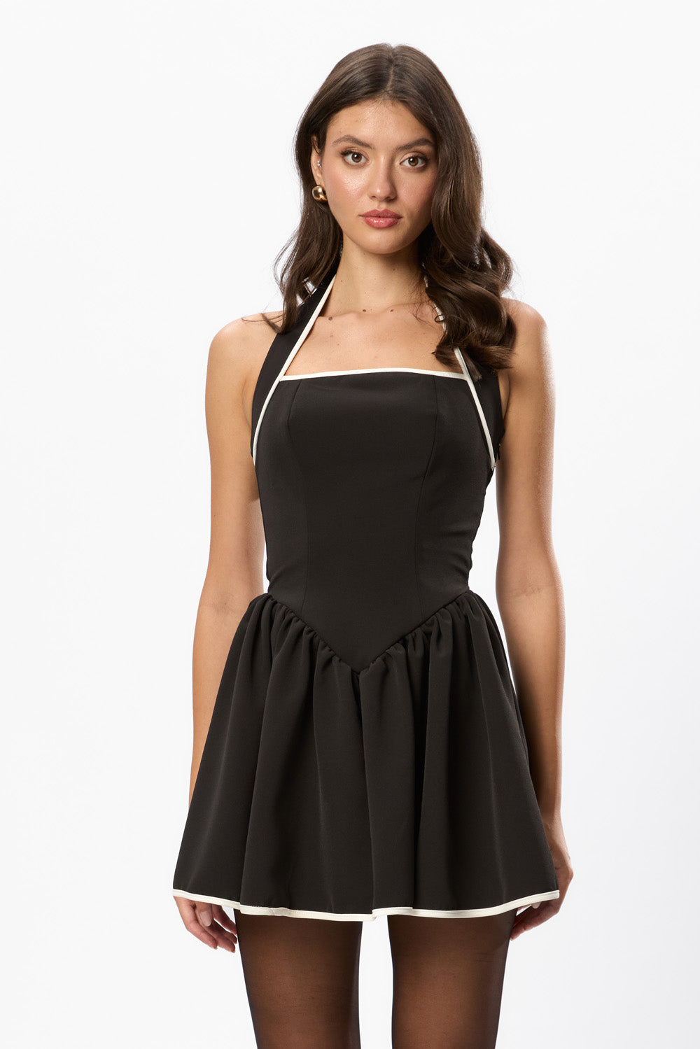 Aurora Black Woven Dress