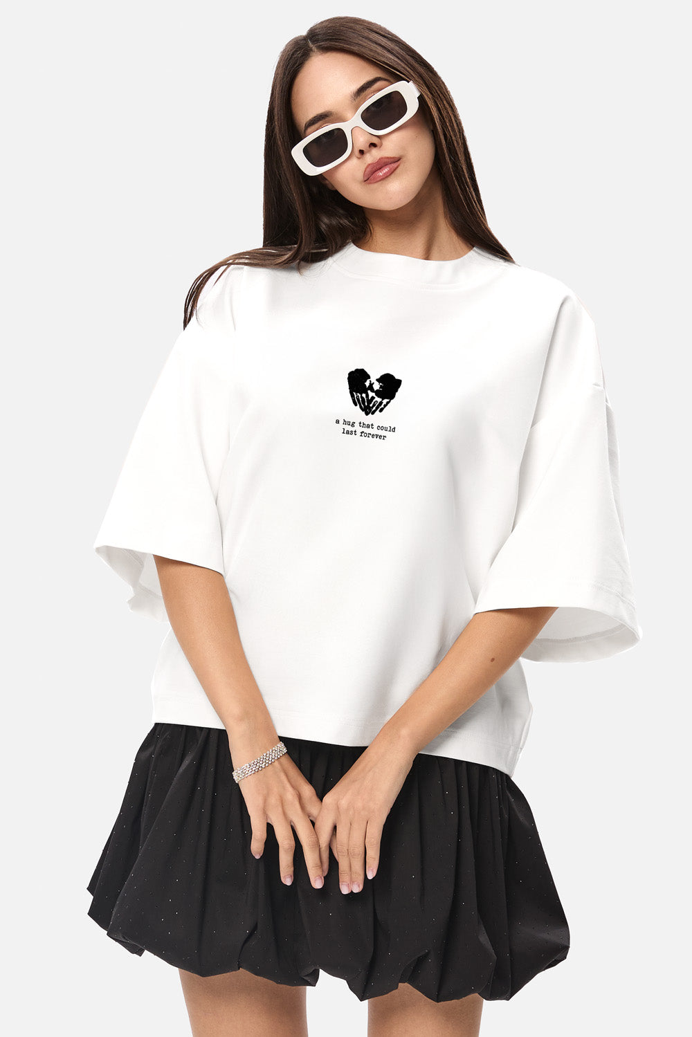 Valentines printed Black T-Shirt