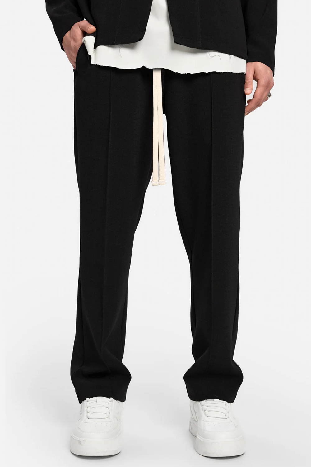 247 black cloth pants