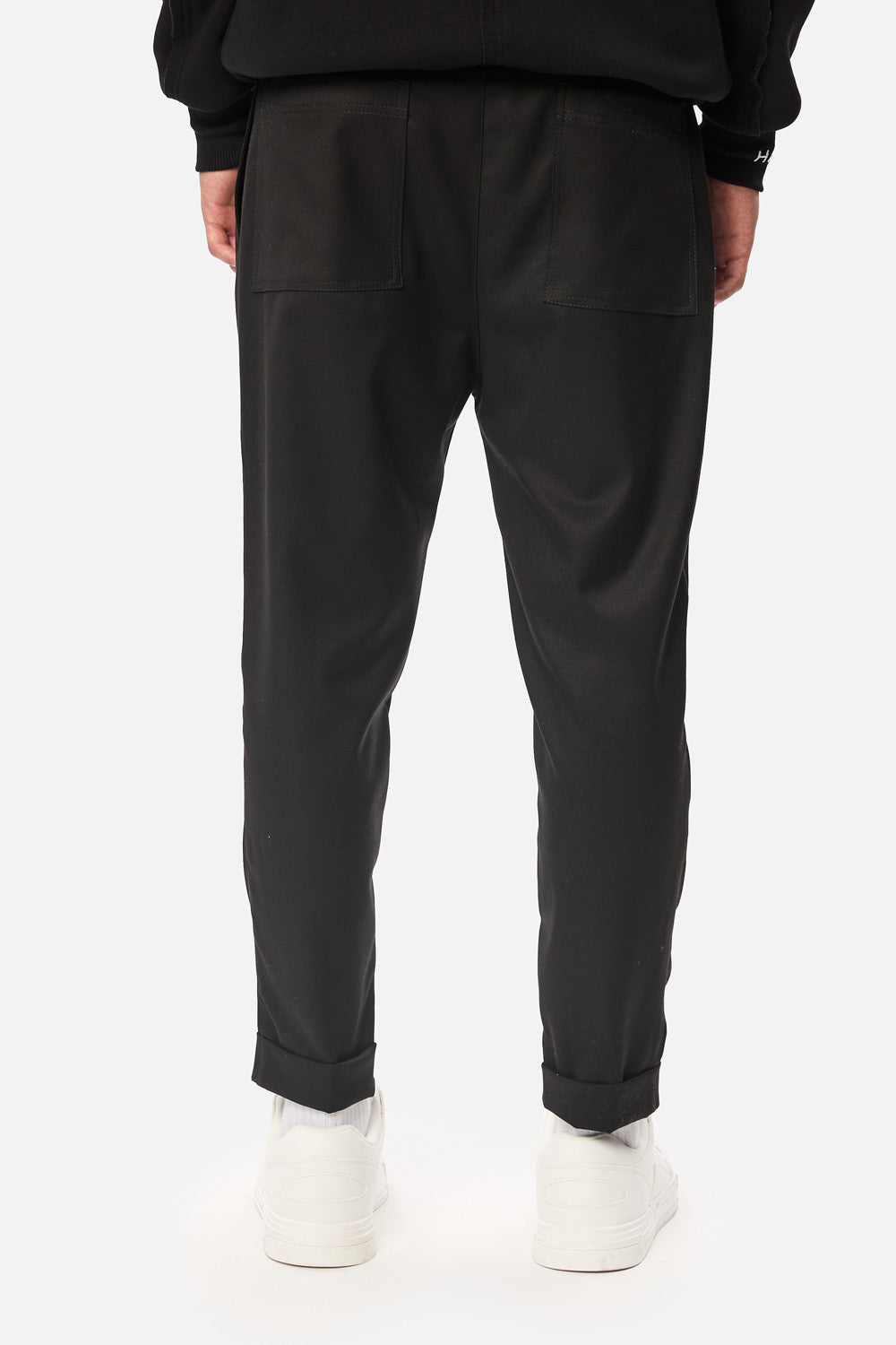 Pantaloni din stofa Thom | Bărbați | Negru | Stil Modern & Elegant | Confort & Funcționalitate | Atelier Hamza