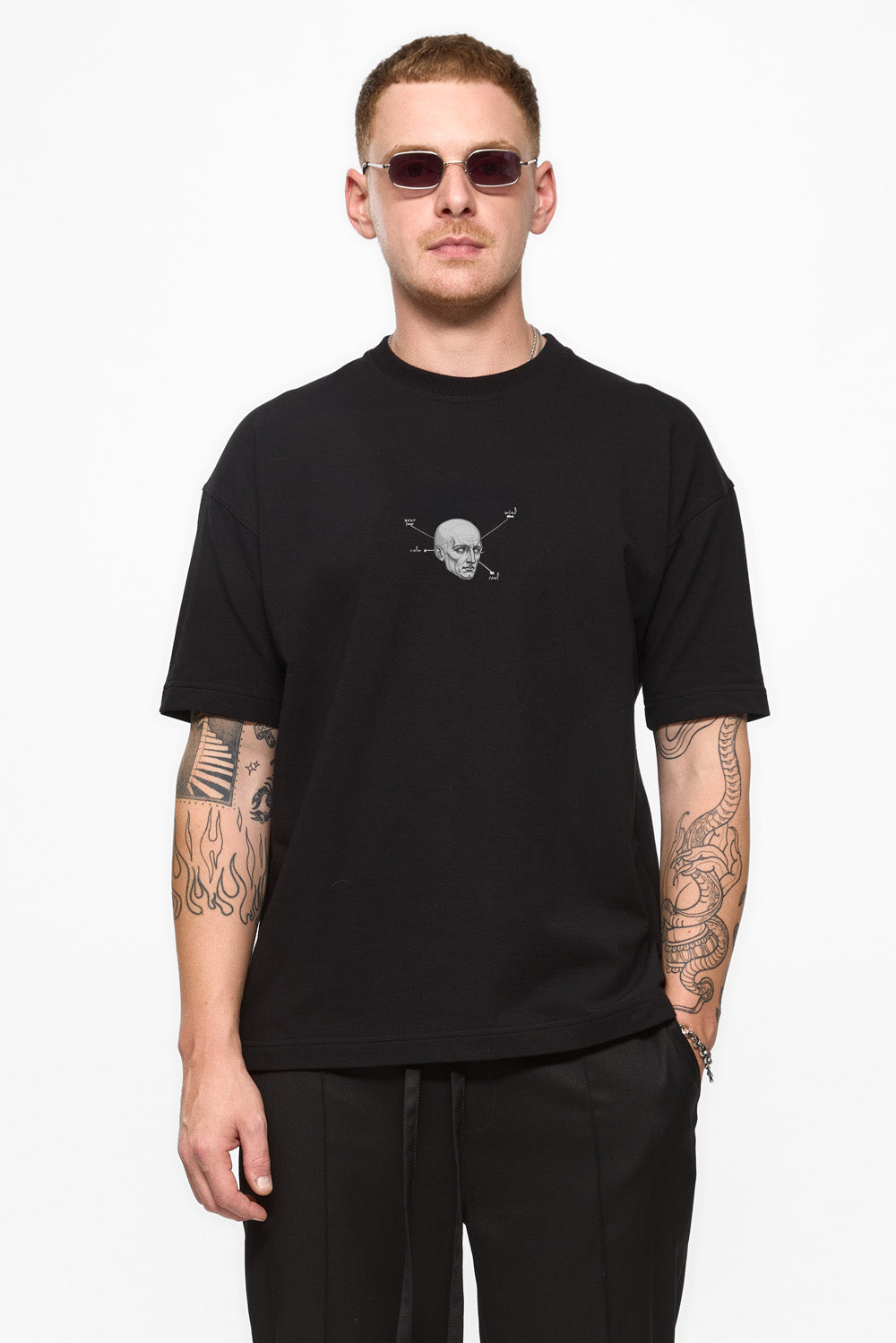 Tricou alb cu imprimeu Riyad