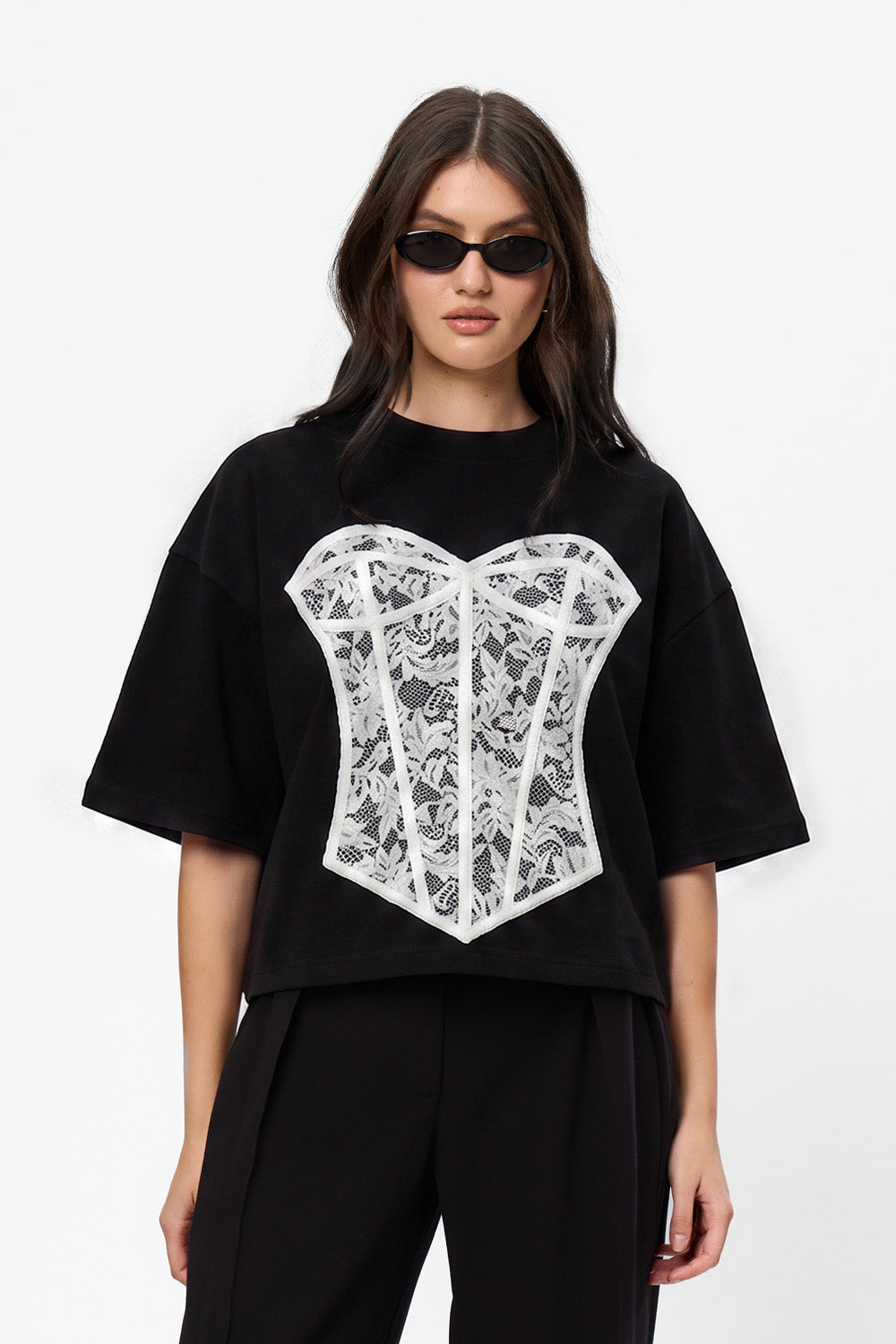 Charmante drukowana koszulka w kolorze Off-White W