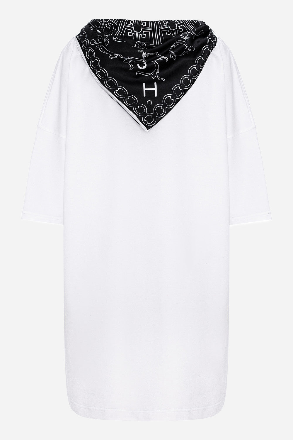 Sukienka T-shirt Bandana z nadrukiem gorsetu