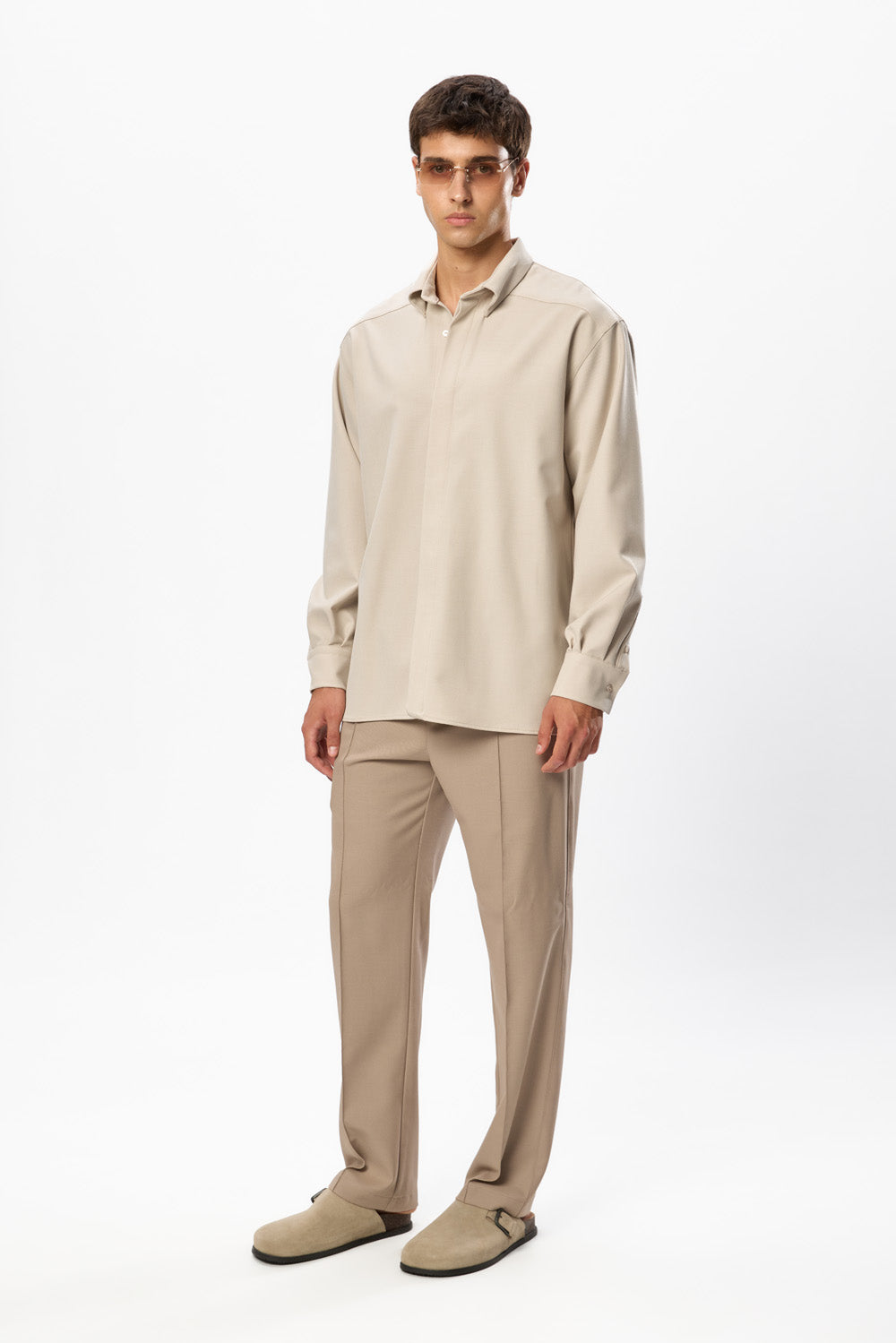 247 Vanilla Wool Blend Shirt