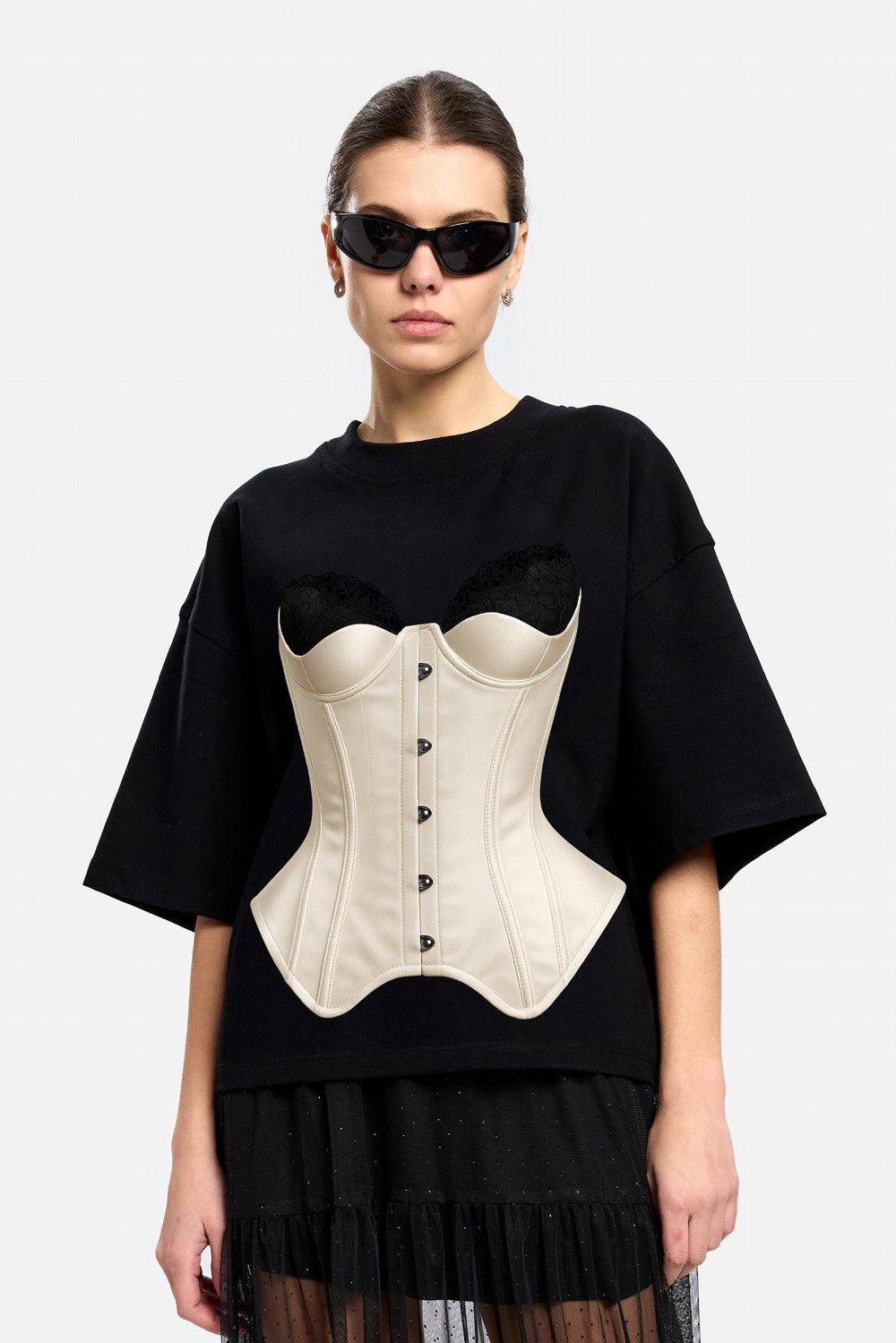 Charmante drukowana koszulka w kolorze Off-White W