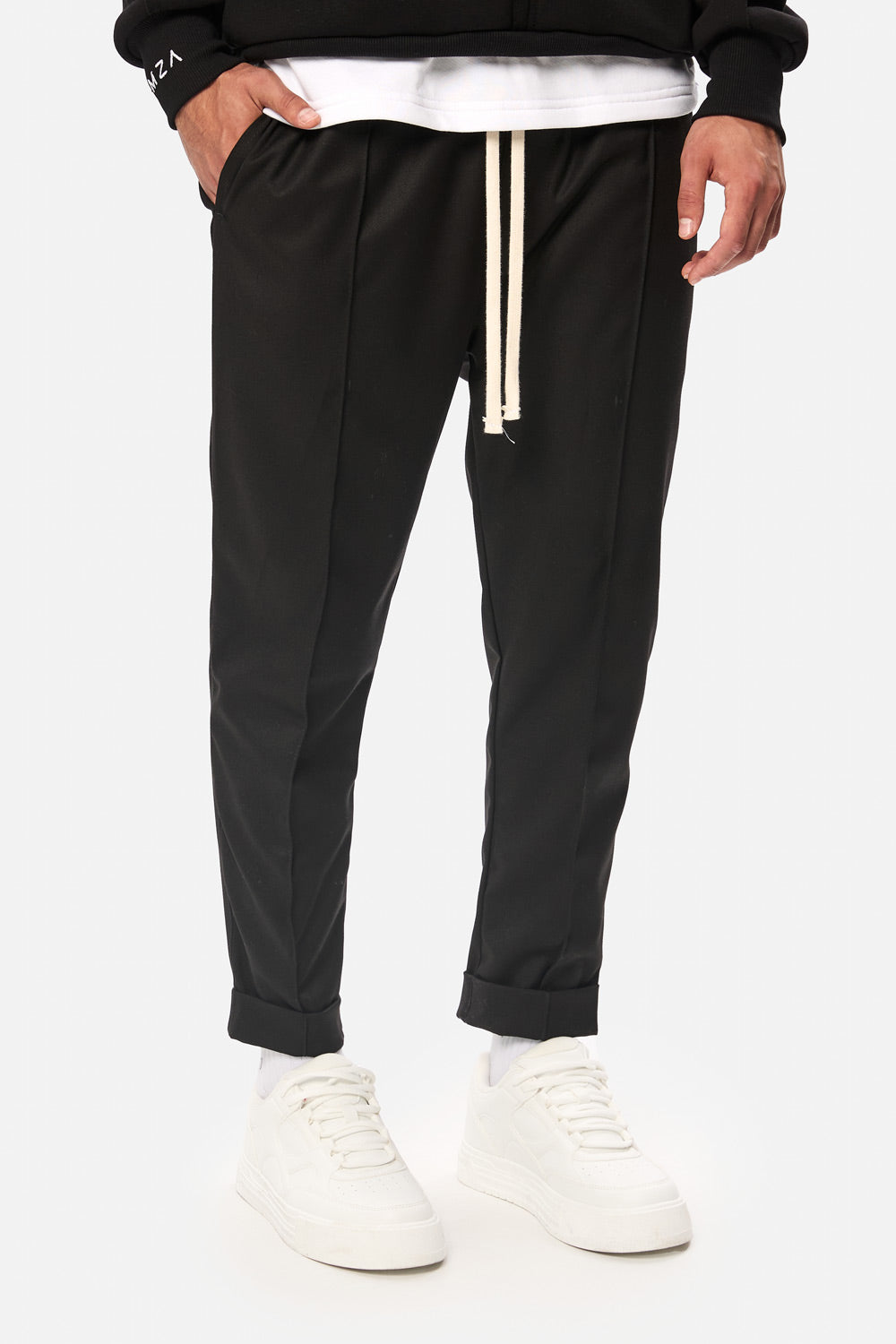 Pantaloni Thom | Bărbați | Negru | Stil Modern & Elegant | Confort & Funcționalitate | Atelier Hamza