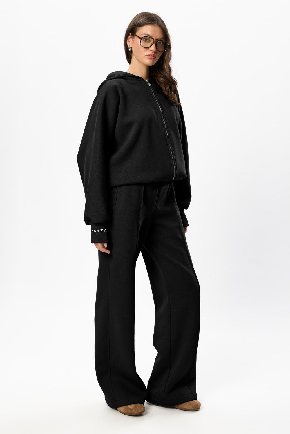 Hardy V2 Black Fleece Zip Hoodie
