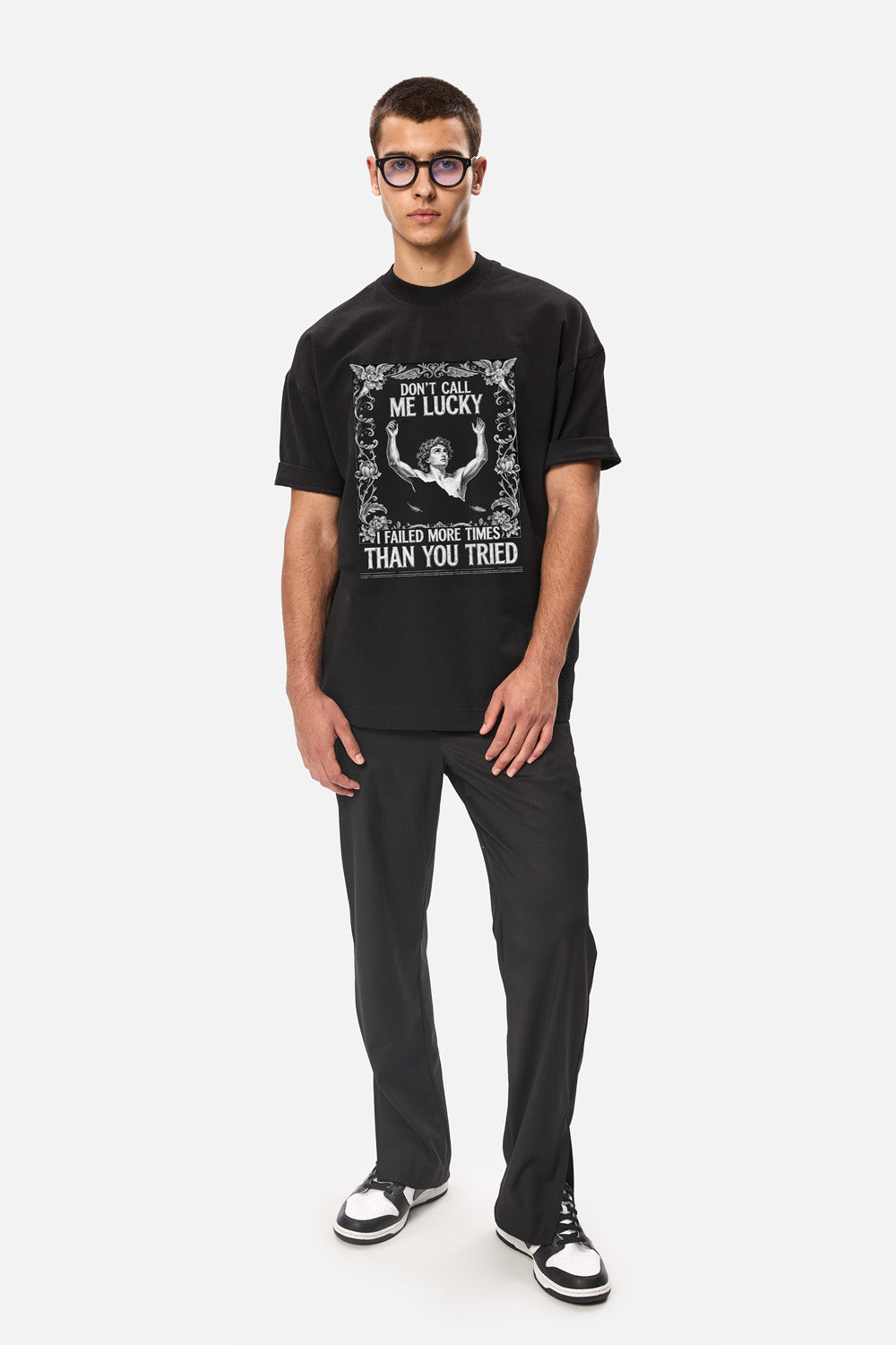 Tricou alb cu imprimeu Focus on the Mission