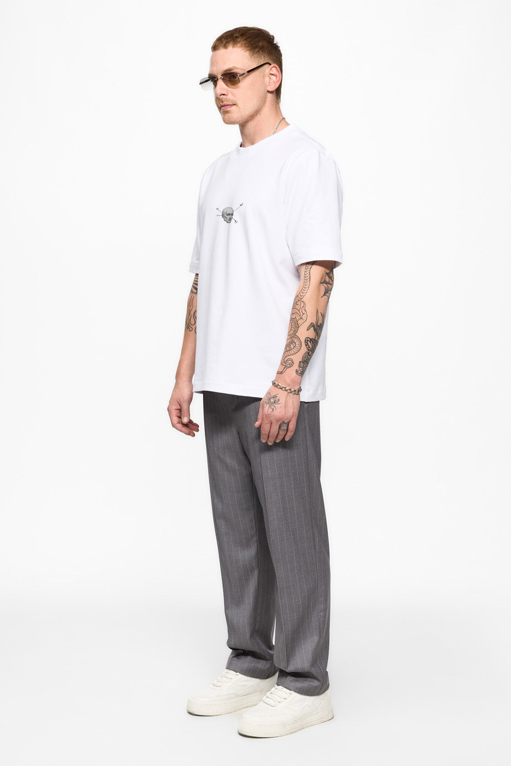 Tricou alb cu imprimeu Riyad