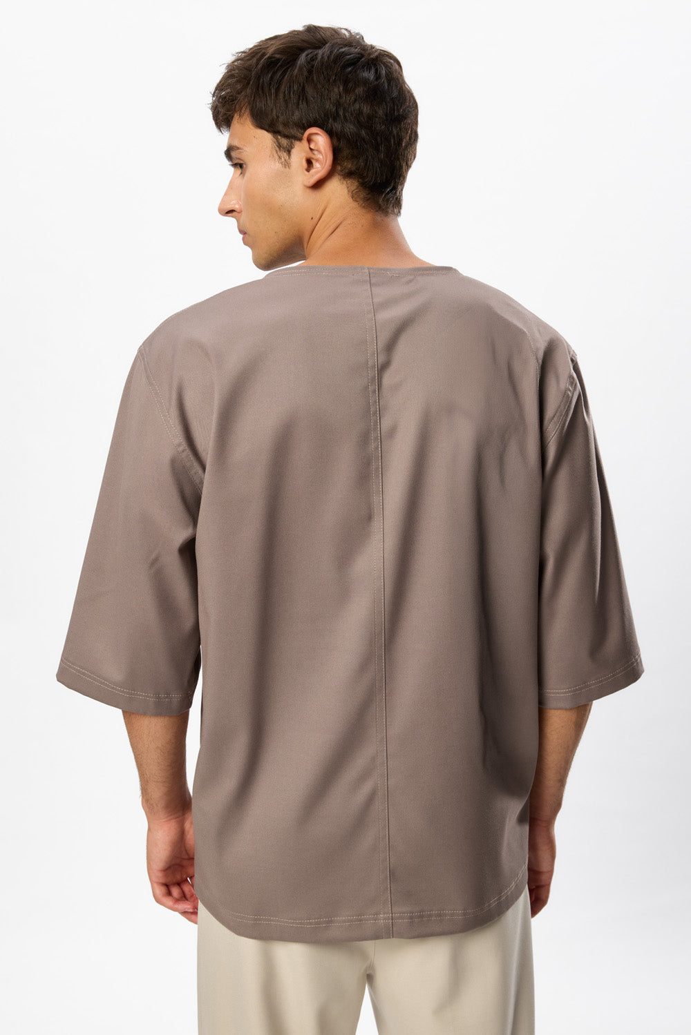 Thom X Beige Woven T-Shirt