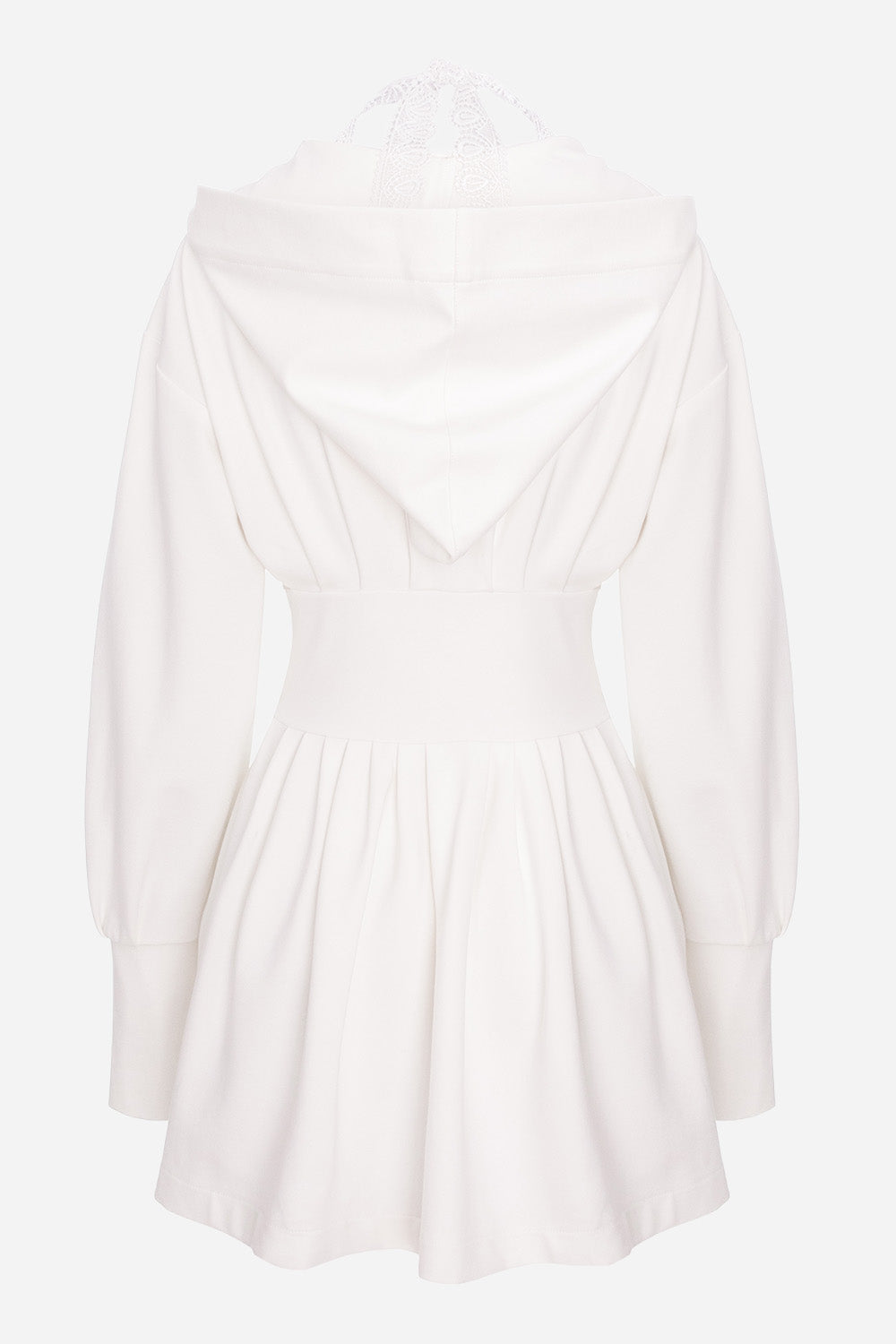 Czarna bluza z kapturem Karol z gorsetem