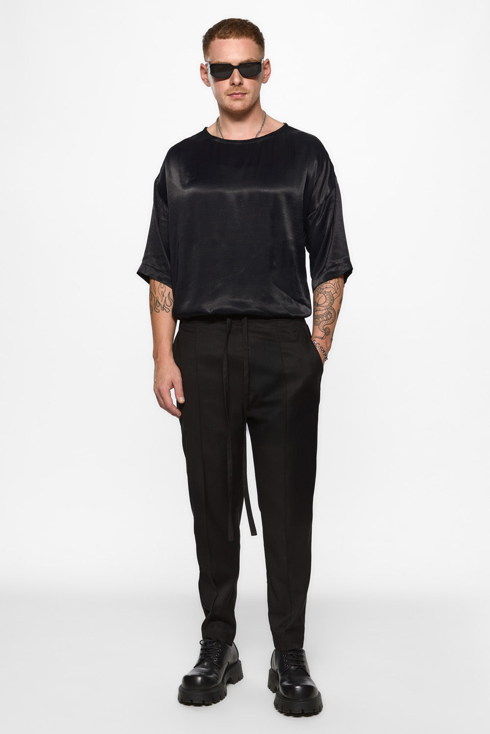 Thom Black Cloth Pants V2