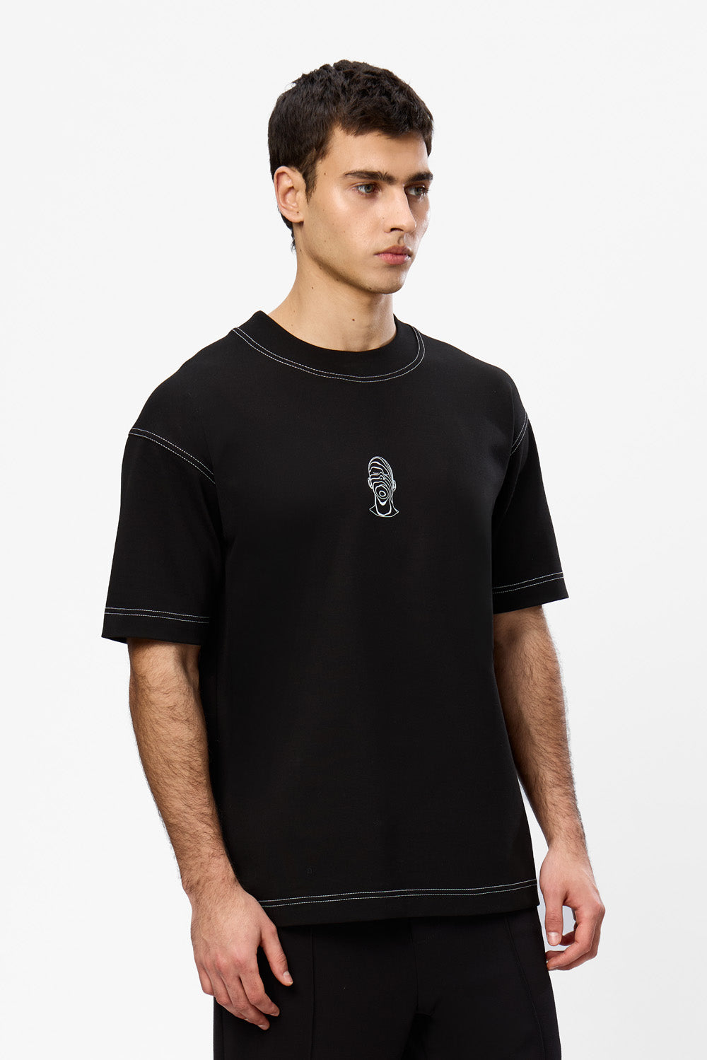 Find Your Balance printed Black T-shirt