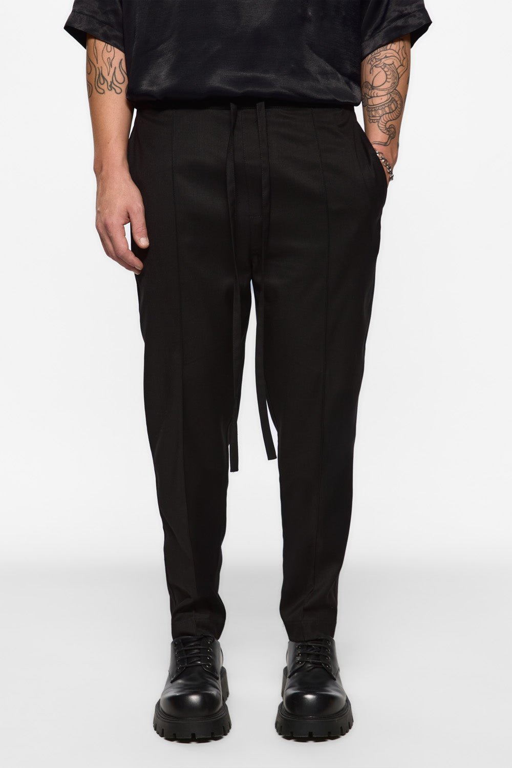 Thom Black Cloth Pants V2
