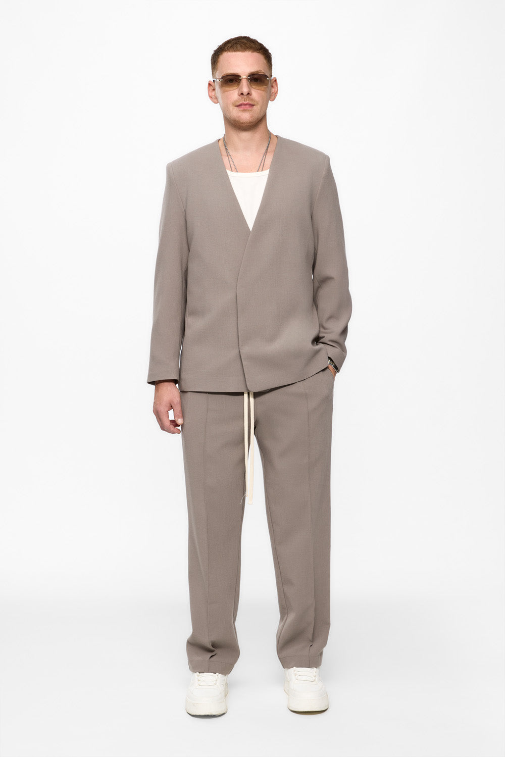 Pantaloni stofa 247 | Bărbați | Bej | Stil Modern & Elegant | Confort & Funcționalitate | Atelier Hamza