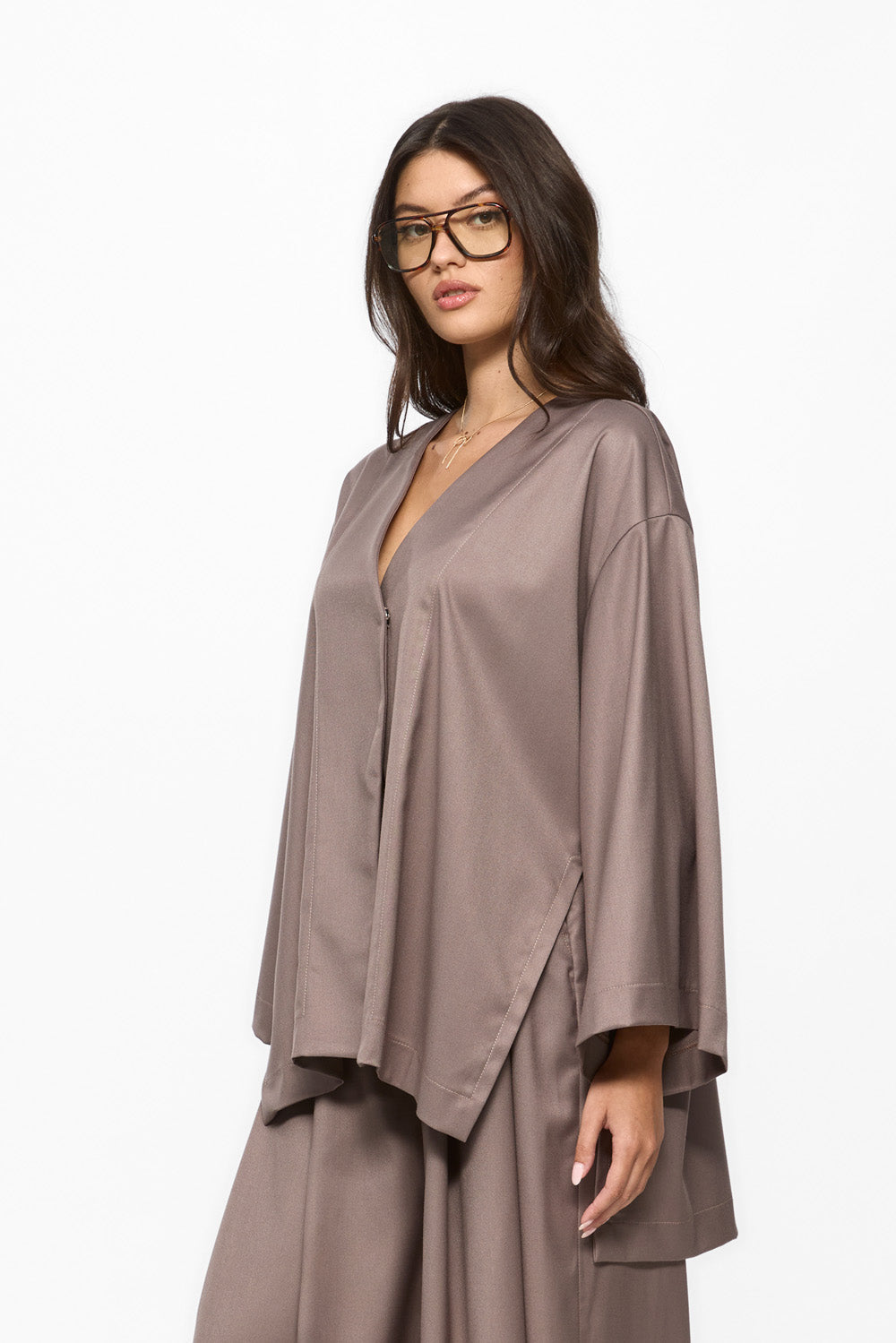 Kimi Beige Cloth Cardigan