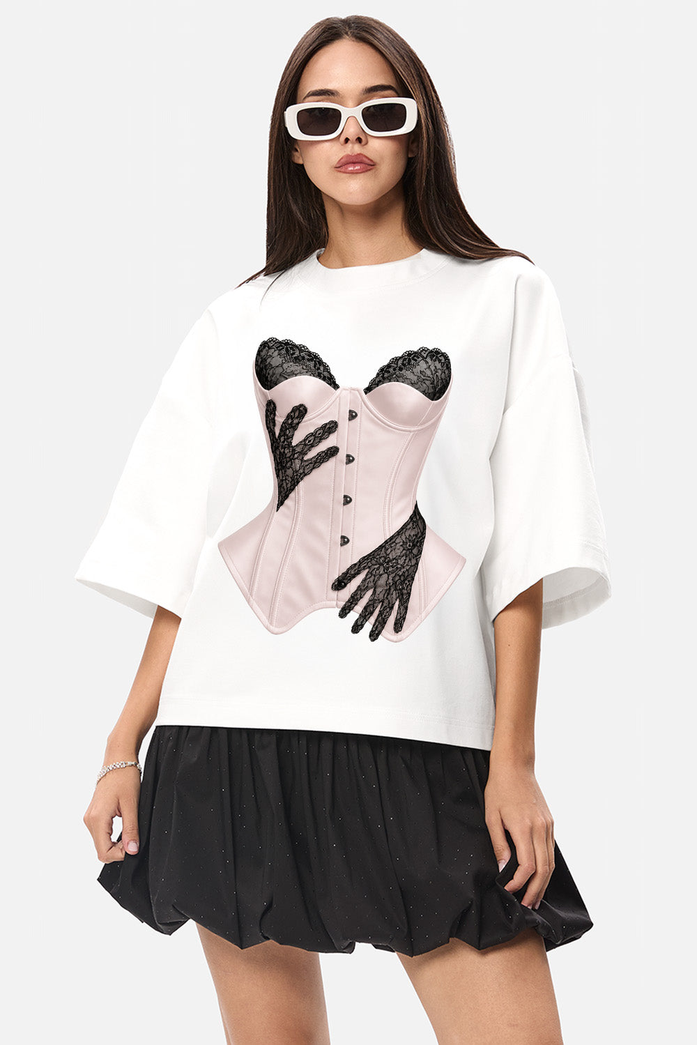 Ivory Hands printed Off-White T-Shirt