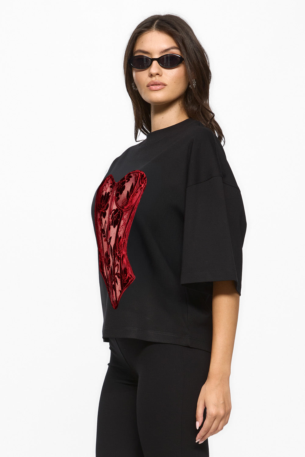 Charmante drukowana koszulka w kolorze Off-White W
