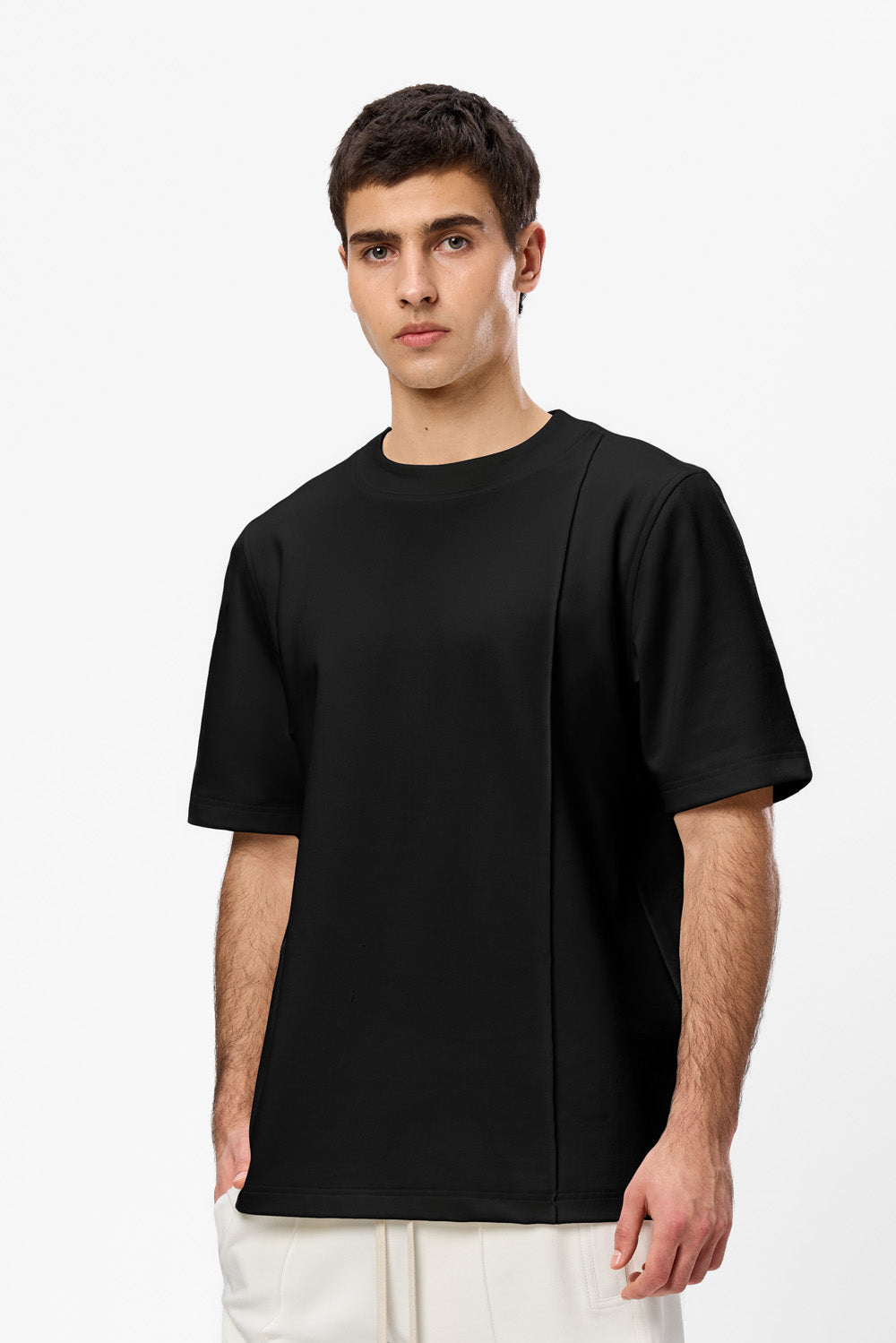 Khan V2 black seam detail T-shirt