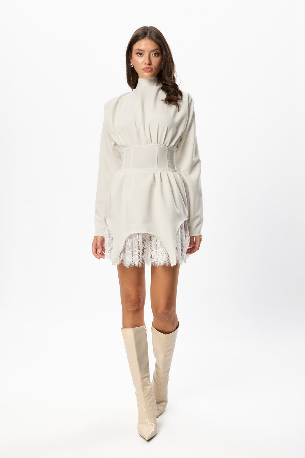 Kaya Woven Dress Off-White