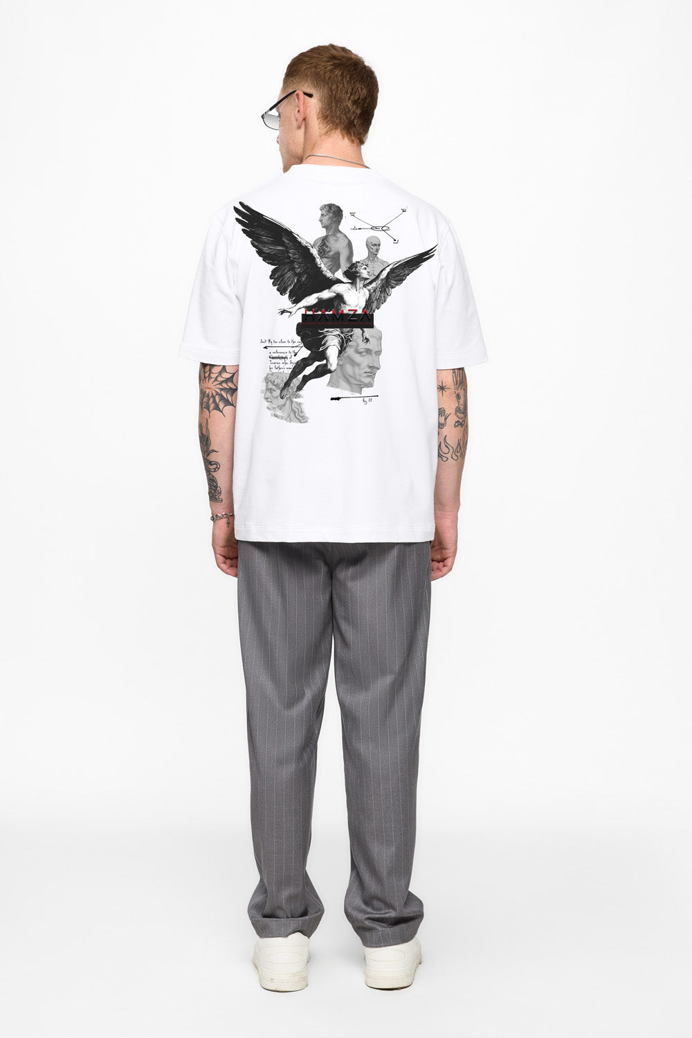 Tricou alb cu imprimeu Riyad