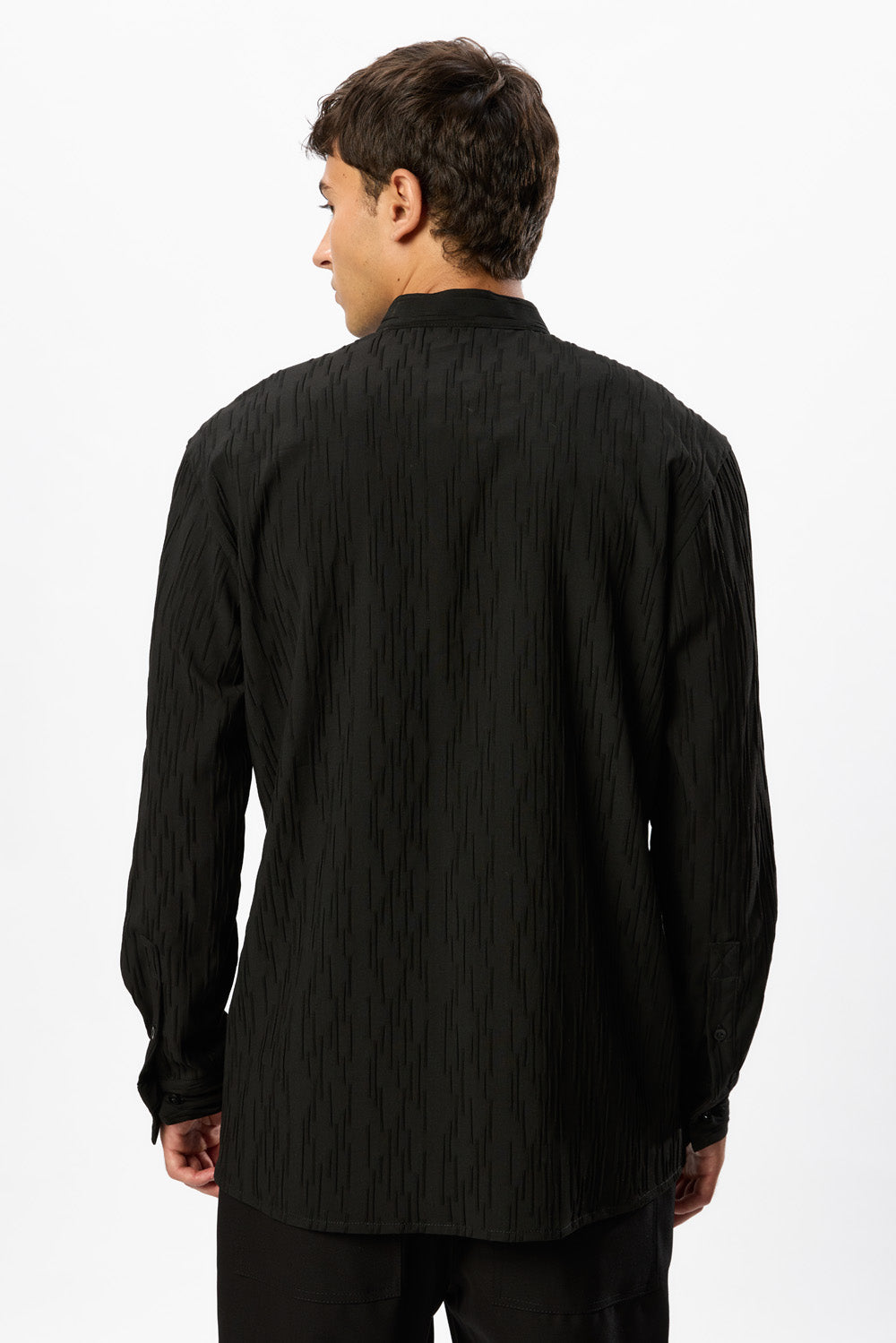 Thom Black Textured Shirt