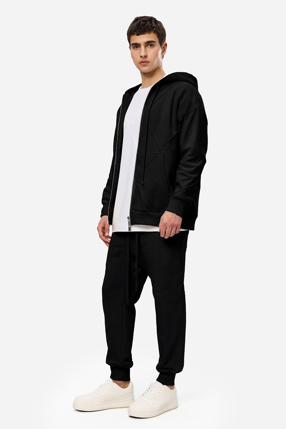 Crudo V2 Black Cotton Tracksuit