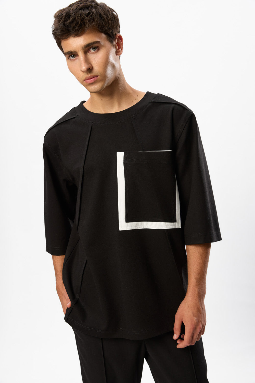 Pocket Black Omar T-Shirt